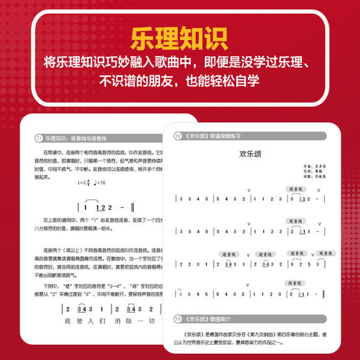 中老年学声乐 视频版 大字大音符简谱唱歌教程书学唱歌入门中老年初学者唱歌声乐技巧附教学视频演唱视频中老年歌谱歌曲集 商品图4