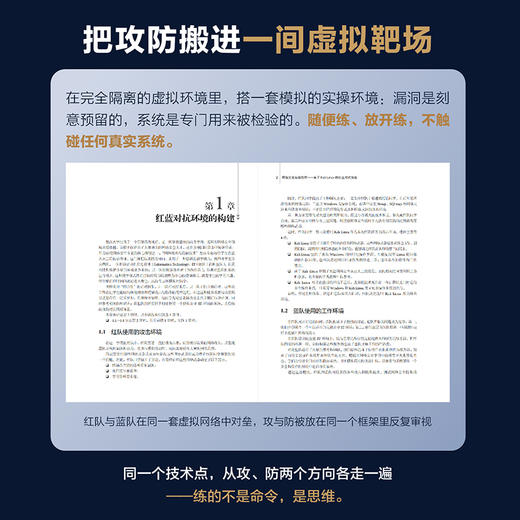 网络*实战教程基于Kali Linux的红蓝对抗指南 攻防 渗透测试 Ms08067团队新作 配套靶机镜像与丰富资源 商品图1