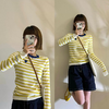 SHUOKUORONG·撞色条纹针织衫｜复古条纹＋克莱茵蓝，显白又洋气，一件穿出航海系松弛感！ 商品缩略图3