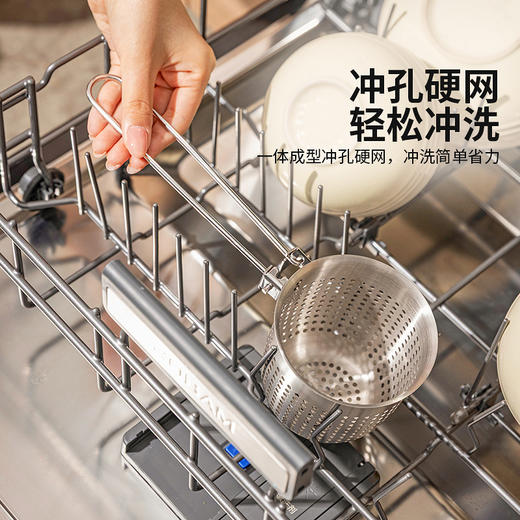 摩登主妇火锅漏勺挂边304不锈钢油炸涮肉烫菜煮面专用过滤漏网筐 商品图4