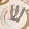 摩登主妇纯钛结晶筷子勺子套装一人用儿童宝宝辅食便携餐具收纳盒 商品缩略图0