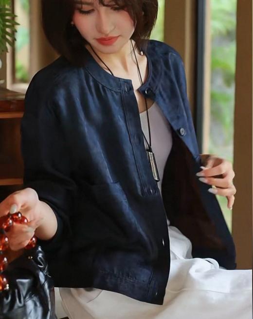 礼挚·「夜澜归」100%桑蚕丝香云国风外套 | 低调奢华的老钱感，不挑人，松弛时髦，怎么穿都高级【3-7天发货】 商品图6