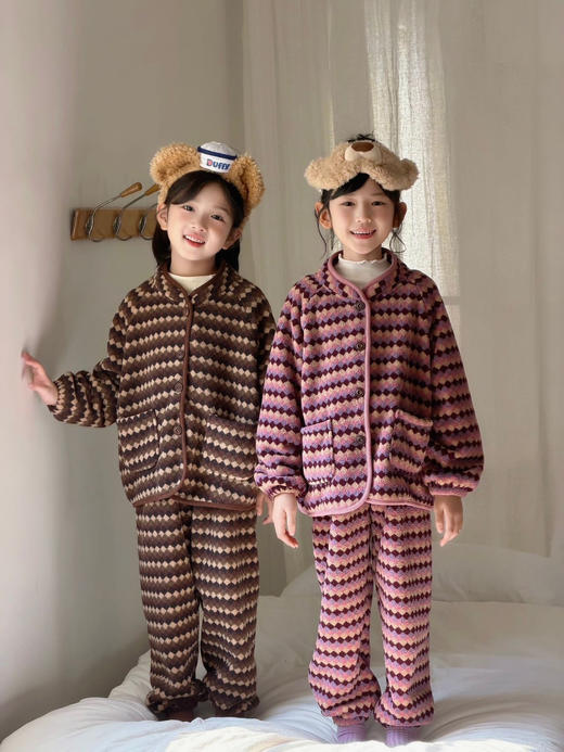 【强推‼️神仙单品❤️】超暖和的雪粒绒家居服套装可做亲子款‼️80-170码一穿即暖★为爱严选 商品图1