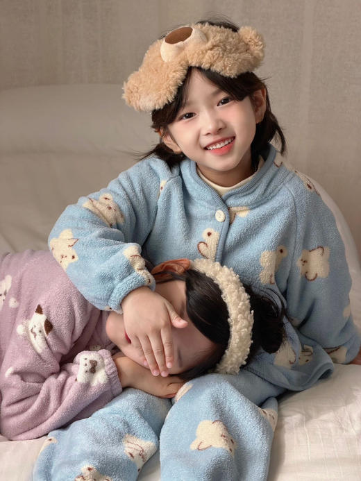 【强推‼️神仙单品❤️】超暖和的雪粒绒家居服套装可做亲子款‼️80-170码一穿即暖★为爱严选 商品图0