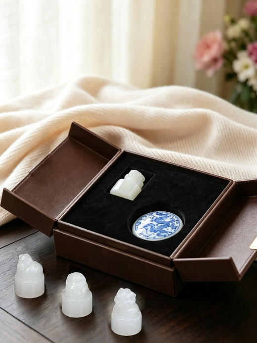 （可定制印面，配赠印泥）西泠印社·十二生肖白玉印章 ，阿富汗白玉打造，十二生肖款式可选 商品图8