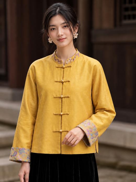 礼挚·真丝浮光锦中式外套｜中国美人的高定，细闪流光，华美贵气！【3-5天发货】 商品图2