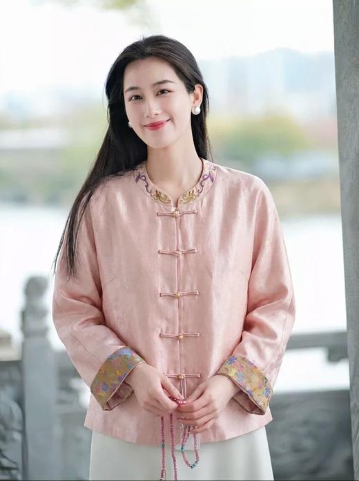 礼挚·真丝浮光锦中式外套｜中国美人的高定，细闪流光，华美贵气！【3-5天发货】 商品图8