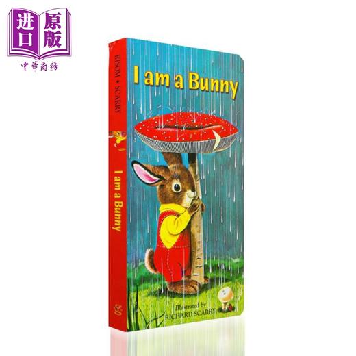 【中商原版】【送音频】I Am a Bunny我是一只兔子0-3岁儿童英文启蒙绘本书籍正版纸板书可搭猜猜我有多爱鹅妈妈 my mommy’s tote牛津树 商品图1
