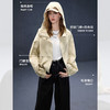 西遇复古卡其风夹克衫女2026秋季复古卡其连帽拉链休闲短外套SS061028 商品缩略图3