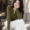 苔野绿/克莱因蓝羊毛针织衫 ， 两款显白色，拿捏秋冬高级感！（3-5天发货） 商品缩略图0