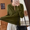 苔野绿/克莱因蓝羊毛针织衫 ， 两款显白色，拿捏秋冬高级感！（3-5天发货） 商品缩略图1