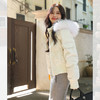 西遇毛领连帽风棉外套女2026冬季毛领连帽短款小个子防风棉衣SS061020 商品缩略图1