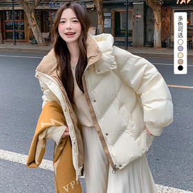 西遇韩系小个风棉外套女2026冬季韩系小个子短款加厚保暖棉衣SS061019