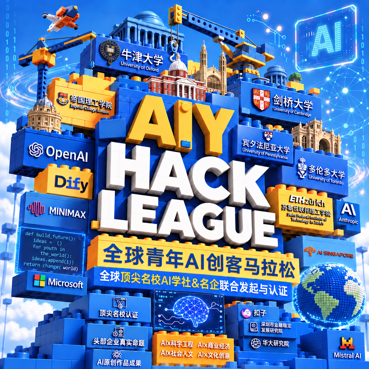 2026年 AIY Hack League 全球青少年AI创客马拉松 - 初级站（适合4-9年级，NOAI教练辅导+含竞赛报名）