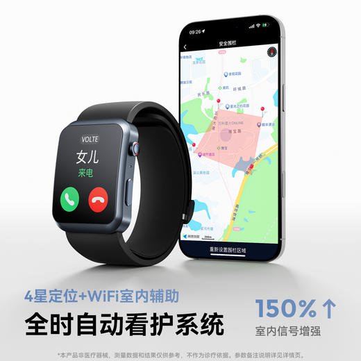 Dido BP3Pro老人手表  气囊血压定位防跌倒通话 商品图2