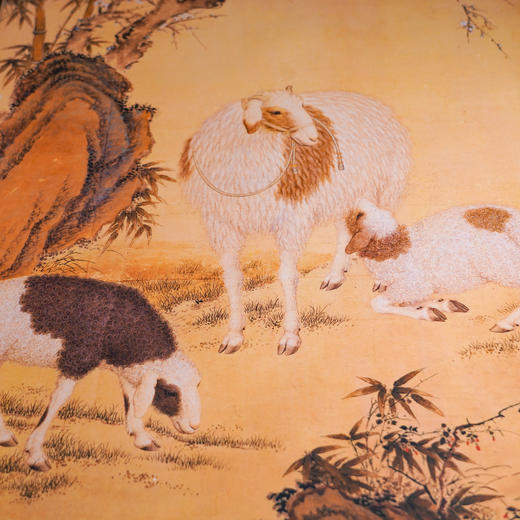 2027 新款羊年国风古画挂历 馆藏级复刻 锦缎手工装裱 贺岁收藏 商品图5