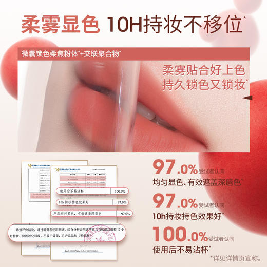 稚优泉（CHIOTURE）大容量空气裸感唇霜哑光唇泥丝绒唇釉雾面口红不沾杯 商品图2