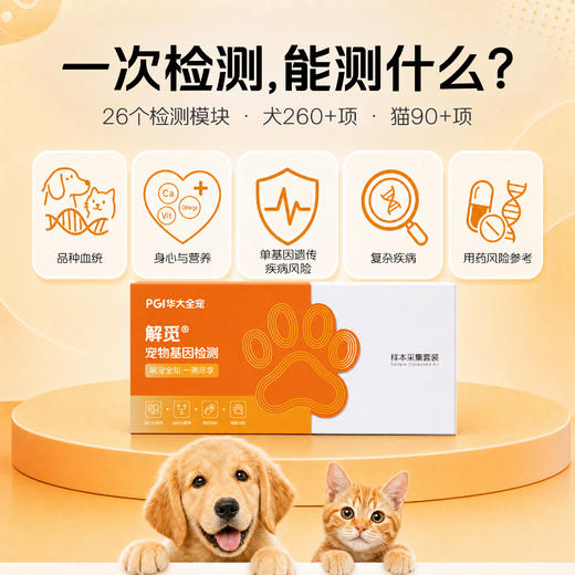 【解觅-华大宠物初识&全知宠物基因检测】猫犬品种鉴定血型遗传疾病性格饮食分析 商品图3