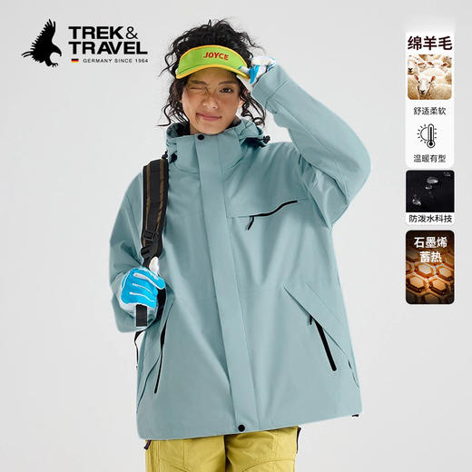 热卖！冬季轻暖款！飞鹰 绵羊毛冲锋外套 舒适柔软 温暖有型 男女同款 7色可选 商品图1