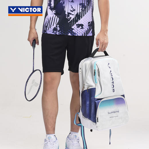 VICTOR威克多羽毛球包BR9015大容量独立鞋仓运动双肩背包 商品图2