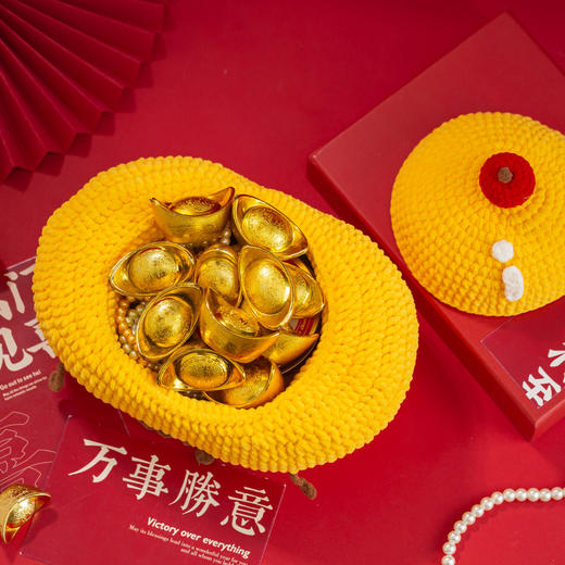 苏苏姐家元宝收纳盒手工diy编织钩针云小朵plus毛线团创意材料包 商品图1