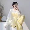 【暖心爱心设计！】秋冬加厚半边绒睡衣女 柔软蓄热宽松版型 少女感居家服两件套装.zc★我有好货★我有好货 商品缩略图0