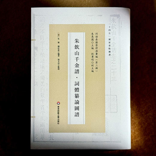 朱饮山千金谱·词体纂论图谱 词谱要籍整理与汇编 精装 商品图1