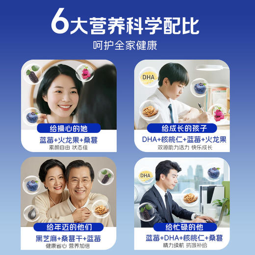 劲家庄·蓝莓芝麻丸返场！低GI实测认证，满满花青素+DHA，1-7盒全家共享装 商品图4