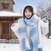 软软糯糯~【显白显瘦 经典百搭】仿羊绒围巾女秋冬季新款加厚保暖围脖显白流苏中长款百搭围巾 17种颜色可选。wc★我有好货★我有好货 商品缩略图0
