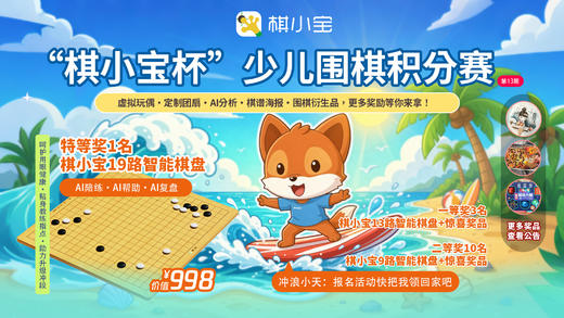 “棋小宝杯”少儿围棋积分赛·第13届 商品图0