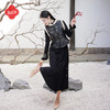 逸红颜《楚今》2026冬新款炫彩织锦缎夹层丝棉水貂毛新中式马甲女 商品缩略图1