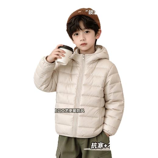 【防风抗寒❗️儿童连帽保暖棉服】轻盈亲肤，收口锁温，休闲百搭！新款儿童保暖上衣排骨连帽棉服外穿男童女童可爱休闲洋气百搭外套 商品图4