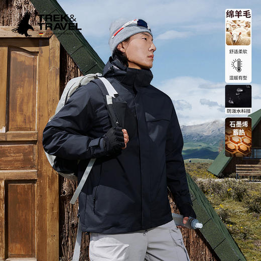热卖！冬季轻暖款！飞鹰 绵羊毛冲锋外套 舒适柔软 温暖有型 男女同款 7色可选 户外羊毛棉衣 商品图8