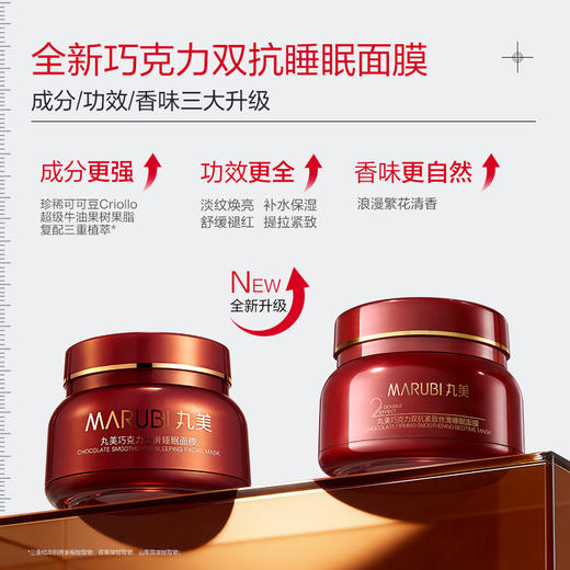 【🔥双11百元专场🔥】【巧克力双抗系列】丸美巧克力双抗睡眠面膜150g+面霜10g      👉淡纹焕亮提拉紧致饱满发光脸 商品图1