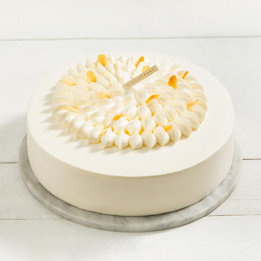 简单的蛋糕款式纯白色图片