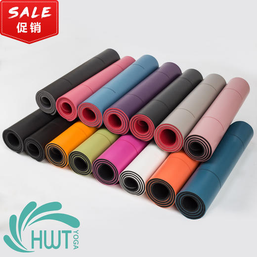 HWT华威特新款PU土豪小脚丫瑜伽垫 跪垫打座垫 头倒立垫64CM*33cm 商品图7