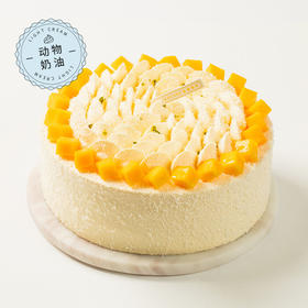 【开业特惠-芒芒雪山】新鲜芒果嫩滑多汁，芒果奶油细腻绵甜（始兴幸福西饼蛋糕）
