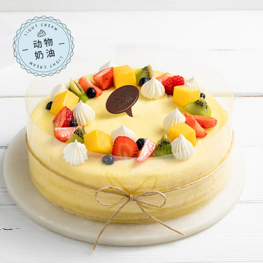【鲜芒可丽多蛋糕】手工现煎鲜果千层蛋糕，动物奶油，更健康更好吃！（桐城） 商品图0
