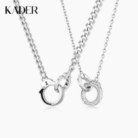 亲密环扣情侣项链×密不可分，是浪漫与心动交织