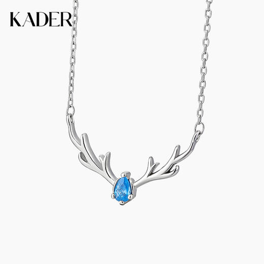 KADER一鹿有你项链女999纯银轻奢小众高级设计感生日礼物送女友 商品图0