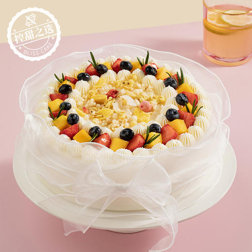 【丝丝心动】0添加蔗糖蛋糕胚，清爽微甜，热量更低！芋泥与芒果相遇，释放心动的信号（沈阳兑换专用） 商品图1