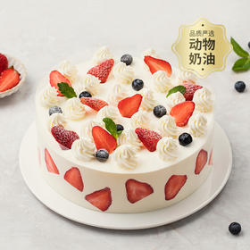 【香甜诱人】甜心莓莓蛋糕，草莓遇见蓝莓，甜美碰见微酸（广州幸福西饼蛋糕yj）