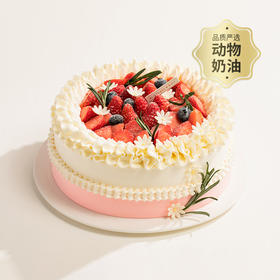 【草莓蛋糕销量NO.1】莓莓圆舞曲蛋糕，草莓&甜润奶油，芋泥巧克力脆脆夹心口感丰富（福州+幸福西饼蛋糕）