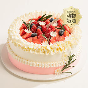【草莓蛋糕销量NO.1】莓莓圆舞曲蛋糕，香甜草莓&甜润动物奶油，口感丰富（武汉幸福西饼蛋糕）