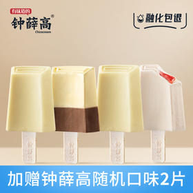 钟薛高“亦如初见系列”特牛乳*3半巧主义*3冲屿海盐*2草莓白巧*2雪糕10片装