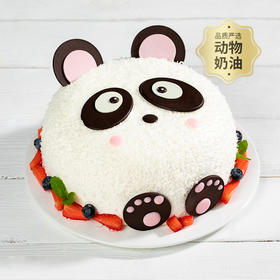 【熊猫嘟嘟】儿童蛋糕，胖嘟嘟的脑袋，憨厚可掬的外表 ，给生活增添一份童真与快乐。（西安幸福西饼蛋糕）