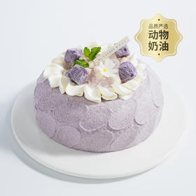 【芋泥爆爆蛋糕下午茶】一刀切下，浓郁丝滑的芋泥和爆爆珠缓缓溢出，带给味蕾不同的惊喜体验~（全国幸福西饼裂变）