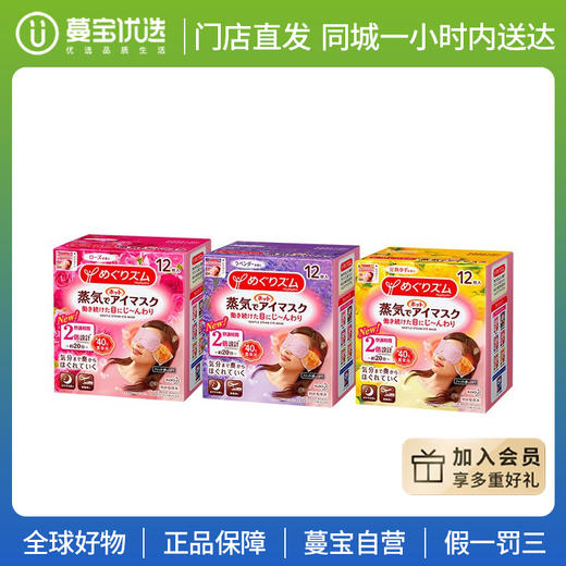 【门店直发】日本KAO/花王 蒸汽眼罩眼膜 12片装 （包装随机发货） 商品图0