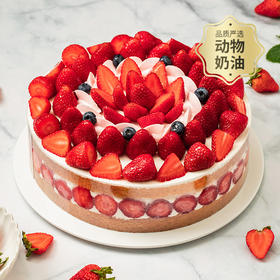 【超多草莓】香颂蛋糕，满满的草莓吃到爽，轻松治愈负能量（重庆幸福西饼蛋糕正价链接）