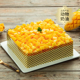 【超多芒果肉】芒果茫茫蛋糕，满满的新鲜芒果肉，超级满足（南京幸福西饼蛋糕正价）